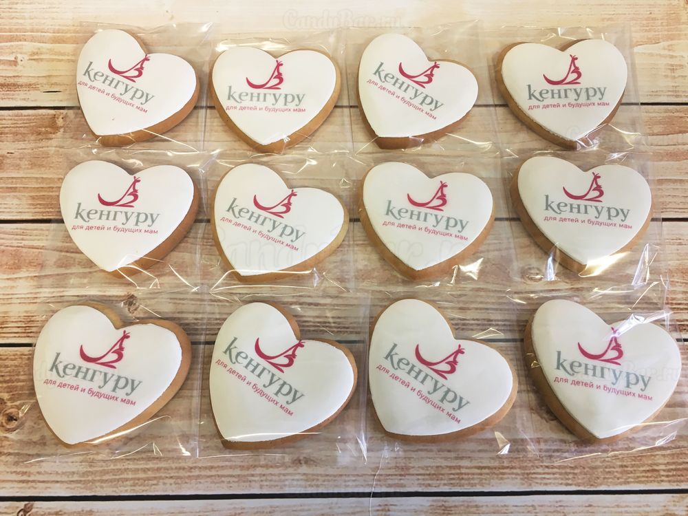 Сладкие подарки клиентам Кенгуру - фигурное печенье с логотипом