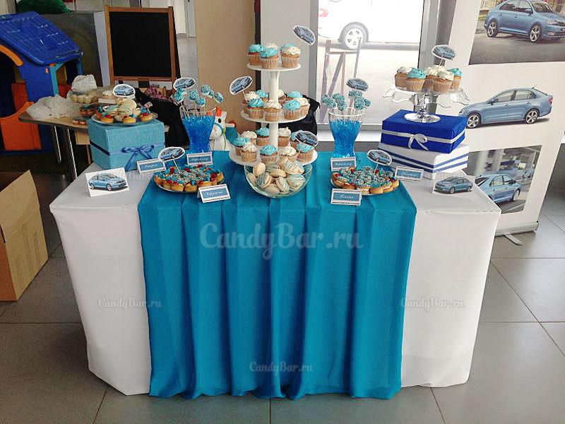 Сладкий стол на презентацию автосалона Skoda Rapid