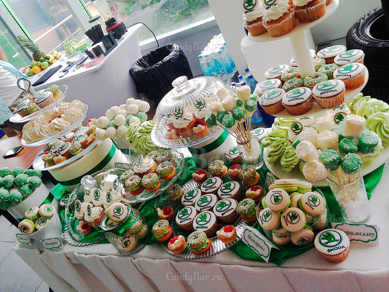 Сладкий стол на презентацию для автосалона Skoda