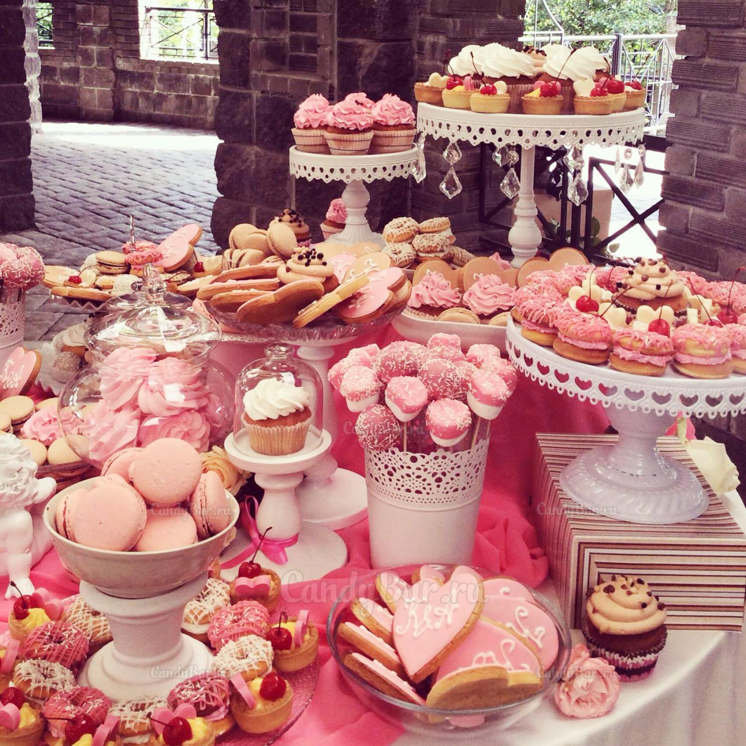 Кэнди бар, кейтеринг и флористика на свадьбе в Немчиновке