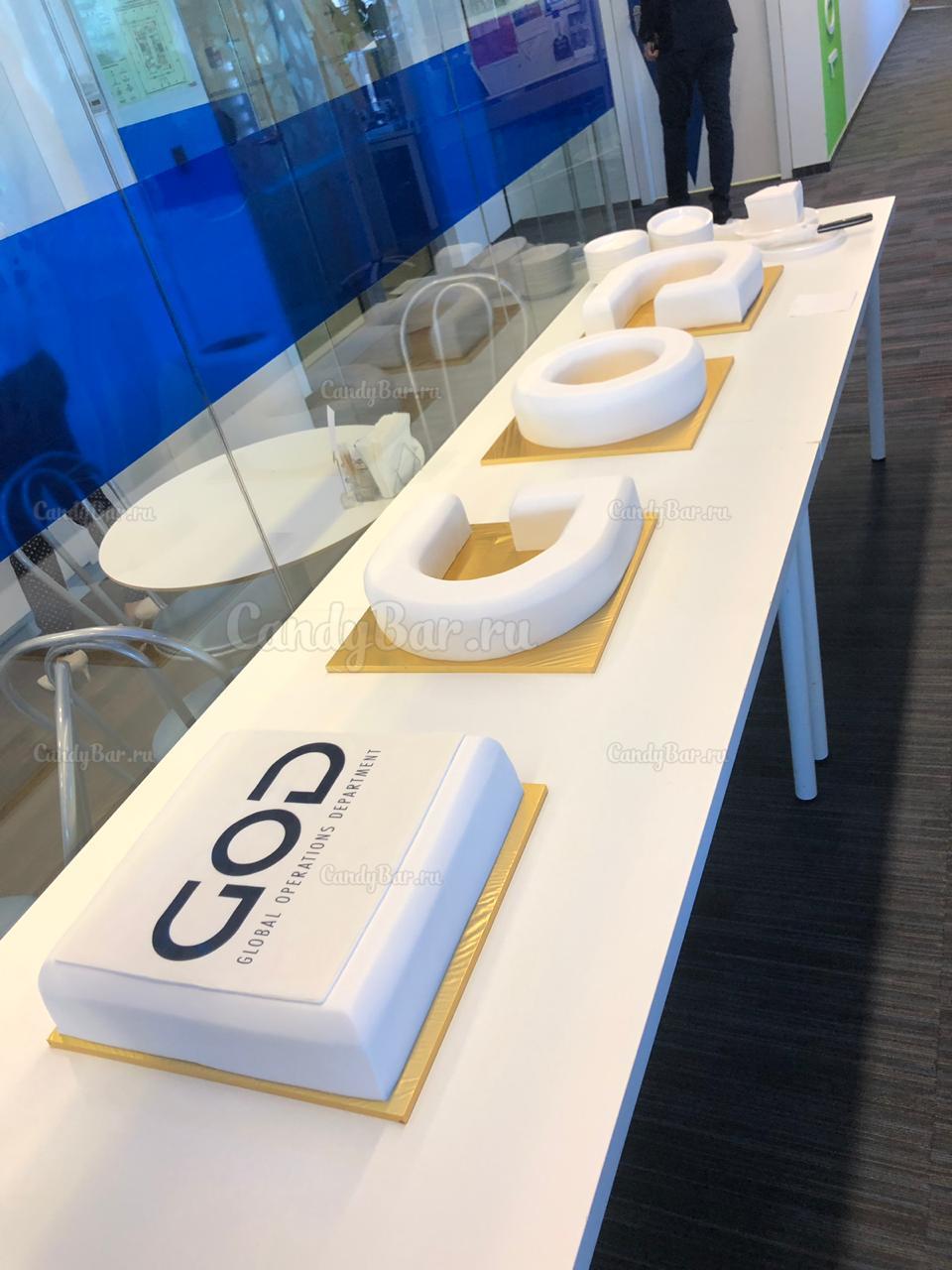 Корпоративный торт для компании GOD