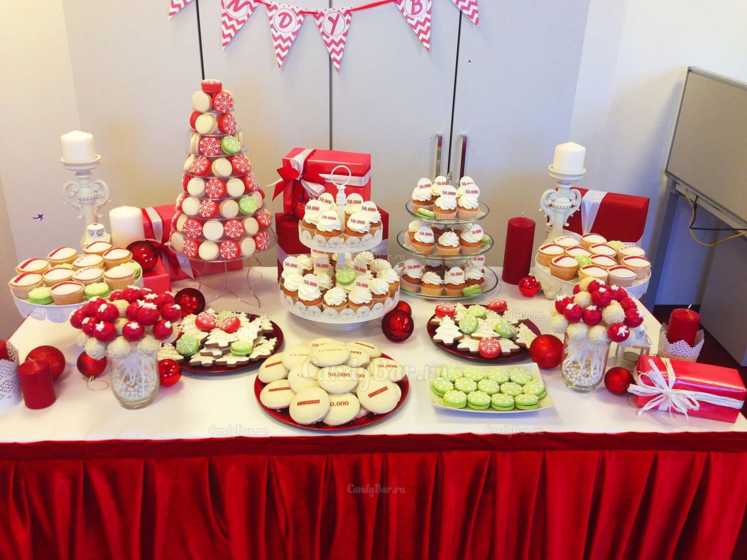 Кенди бар на новый год для компании Clarins