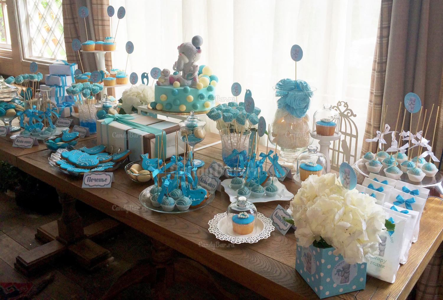 Сладкий стол на рождение мальчика в стиле "Мишка Тедди"