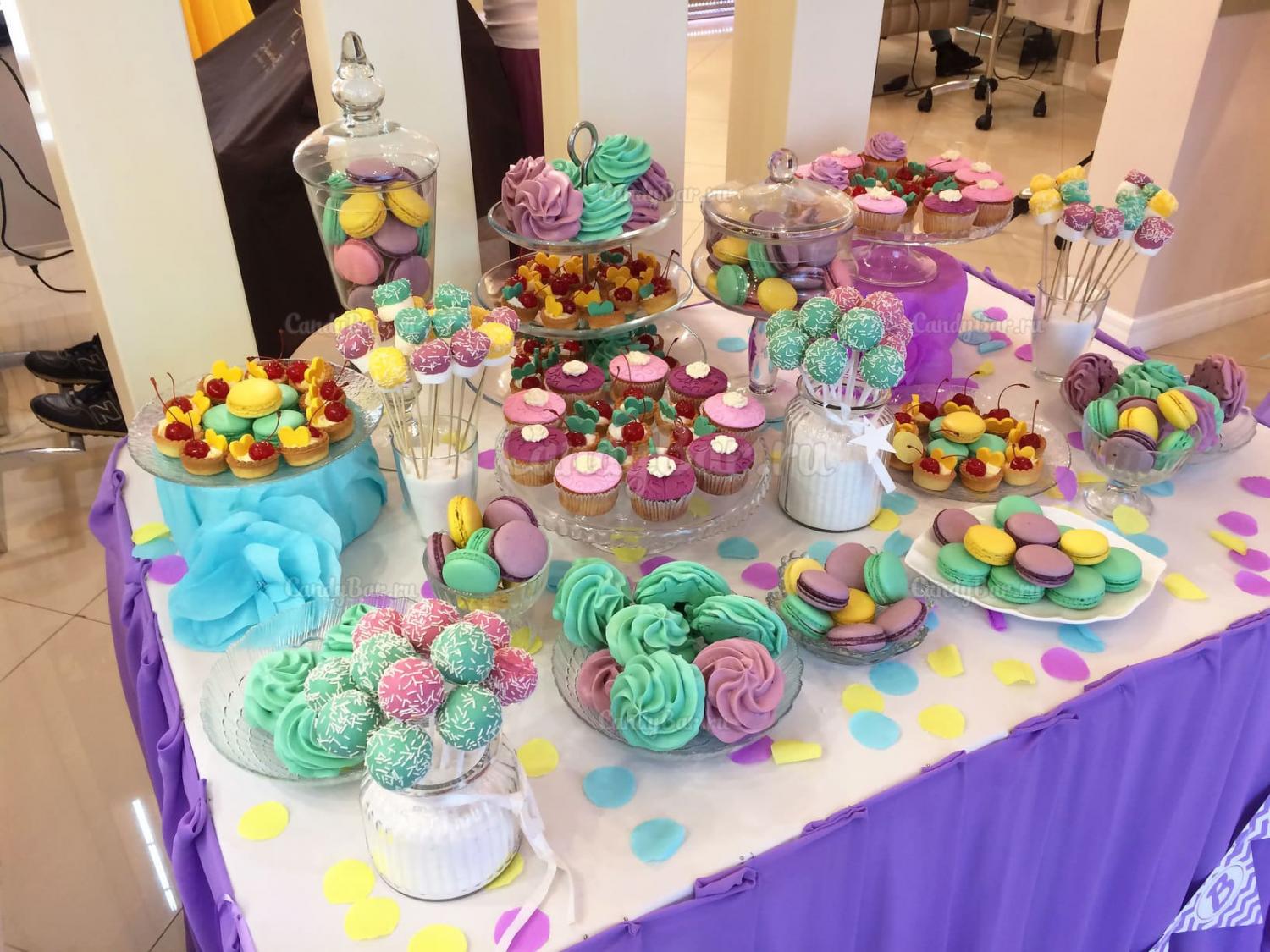 Праздничный сладкий стол для салона красоты