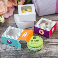 Набор макарун с логотипом 1 шт