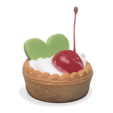 Корзиночка с кремом салатовая