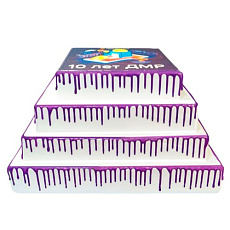 Торт брендированный четырехъярусный