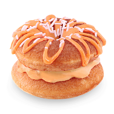 Пончики оранжевые апельсиновые