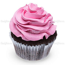 Капкейк Шоколад и Малина (розовый)