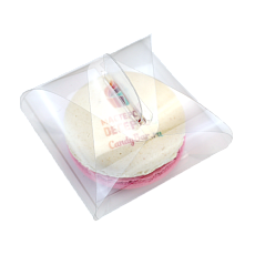 Бонбоньерка прозрачная - 1 макарун