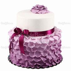 Сиреневый торт на свадьбу