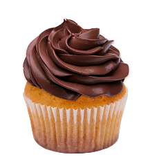 Капкейк Ваниль с шоколадным кремом