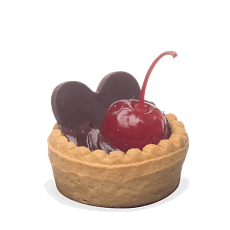 Корзиночка с кремом шоколадная