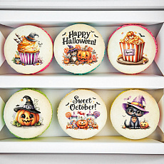 Набор макаронс - Helloween 6 шт