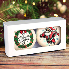 Набор макарунов "Дед Мороз" - 2 шт.