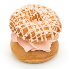 Пончики светло-персиковые сливочные