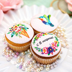 Капкейки "Тропический парк" - 3 шт.