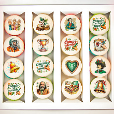 Макаруны - День учителя 16 шт