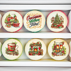 Набор макарун С Новым годом 6 шт.