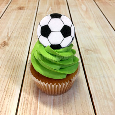 Капкейк с кремом Мяч