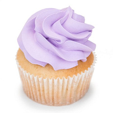 Капкейки с кремом светло-сиреневые