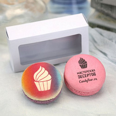 Набор макарун с логотипом 2 шт