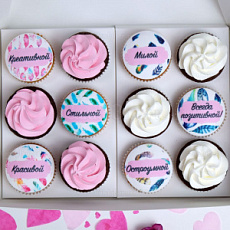 Капкейки для Всегда позитивной 12 шт