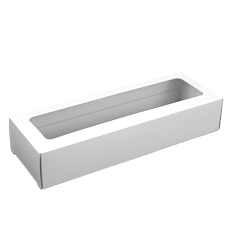 Коробка 3 макарун белая (горизонтально)