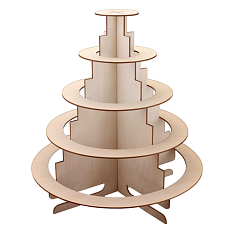 Пирамида 5 ярусов  без десертов (55 капкейков)