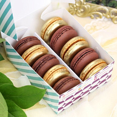 Набор макарун "Золотая карамель" 10 шт