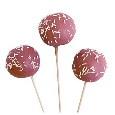 Кейк-попсы красные малиновые