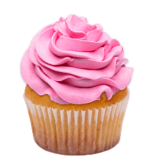 Капкейк Ваниль и Малина (розовый)