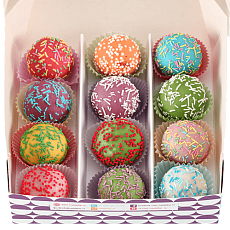 Набор кейк-боллов ассорти вкусов - 12 шт.