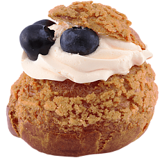 Профитроли Шу с Ягодами Голубика