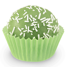 Кейк-боллы салатовые кокосовые 