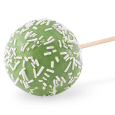 Кейк-попсы салатовые кокосовые