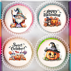 Набор макарун "На Хэллоуин" - 4 шт