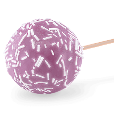 Кейк-попсы фиолетовые малиновые