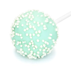 Кейк-попсы светло-зеленые кокосовые