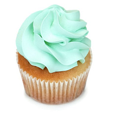 Капкейки с кремом светло-зеленые