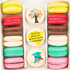 Набор макаронс "Учителю русского и литературы" 15 шт