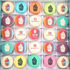 Набор макарун с логотипом 25 шт