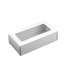 Коробка 2 макаруна белая