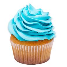 Капкейк Ваниль и Кокос (голубой)