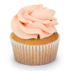 Капкейки с кремом нежно-персиковые