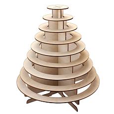 Пирамида 9 ярусов без десертов (120 макарун)