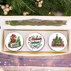 Капкейки "Волшебного Нового Года!" - 3 шт.